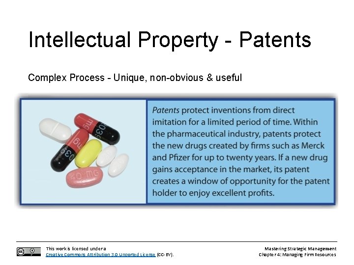 Intellectual Property - Patents Complex Process - Unique, non-obvious & useful This work is