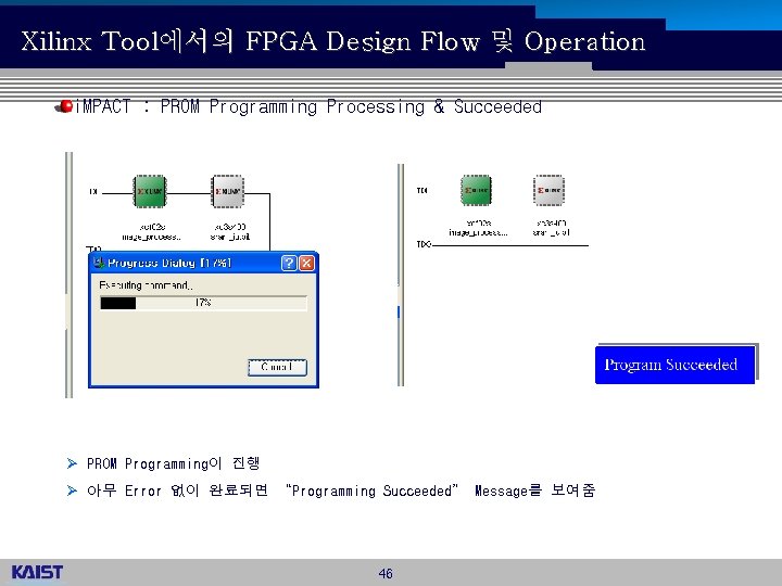 Xilinx Tool에서의 FPGA Design Flow 및 Operation i. MPACT : PROM Programming Processing &