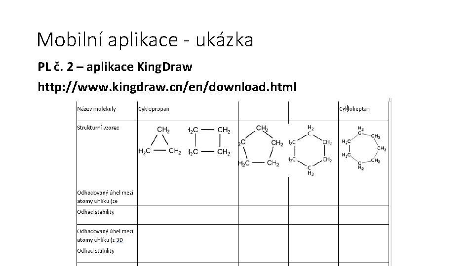 Mobilní aplikace - ukázka PL č. 2 – aplikace King. Draw http: //www. kingdraw.