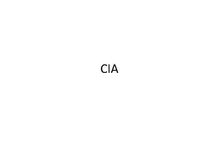 CIA 