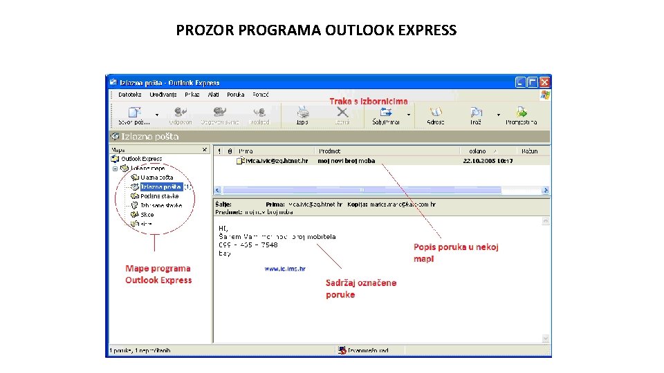 PROZOR PROGRAMA OUTLOOK EXPRESS 