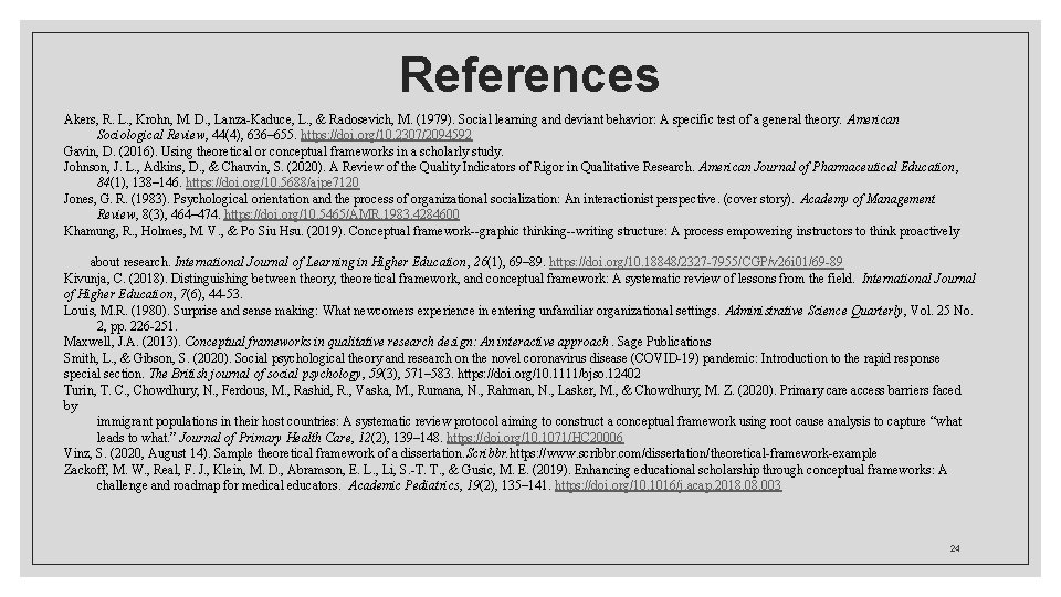 References Akers, R. L. , Krohn, M. D. , Lanza-Kaduce, L. , & Radosevich,