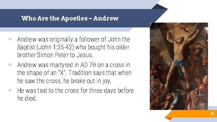 Who Are the Apostles – Andrew ▰ Andrew was originally a follower of John