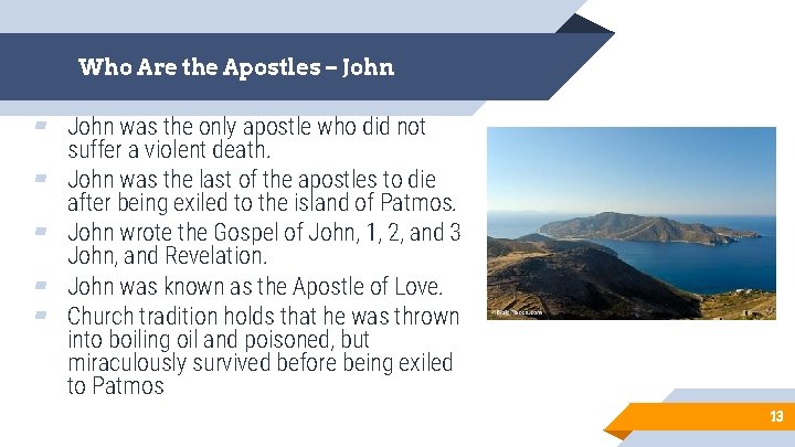 Who Are the Apostles – John ▰ John was the only apostle who did