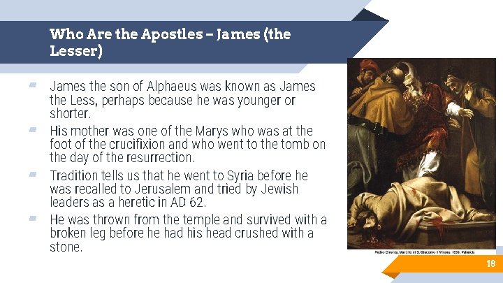 Who Are the Apostles – James (the Lesser) ▰ James the son of Alphaeus