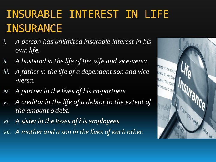 insurable interest adalah