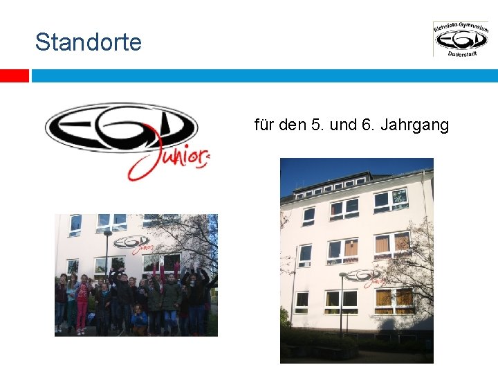 Standorte für den 5. und 6. Jahrgang 