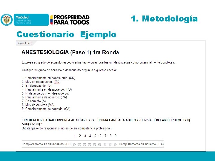 1. Metodología Cuestionario Ejemplo 