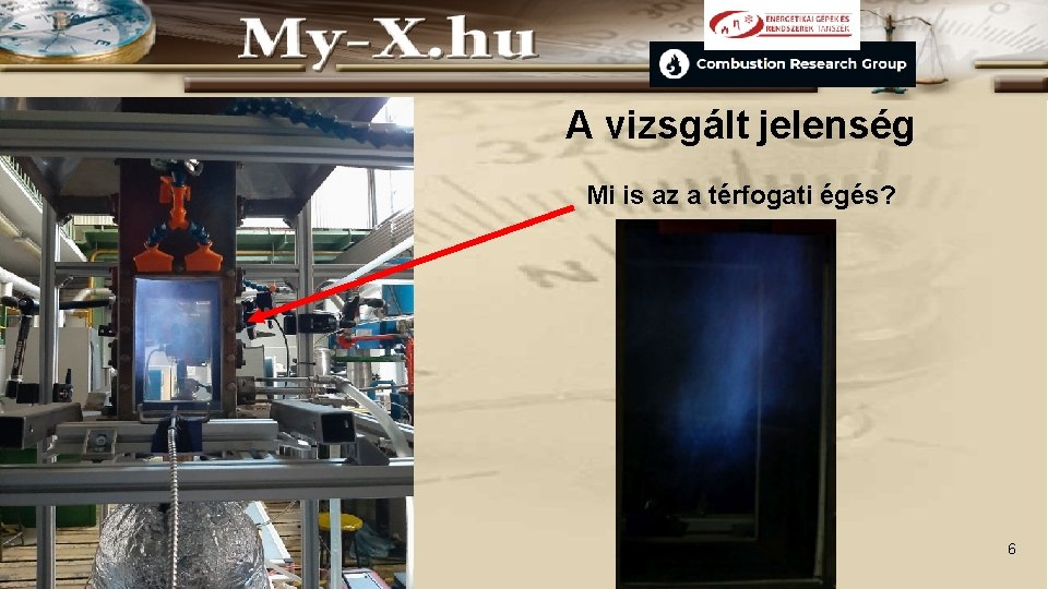 A vizsgált jelenség Mi is az a térfogati égés? 6 