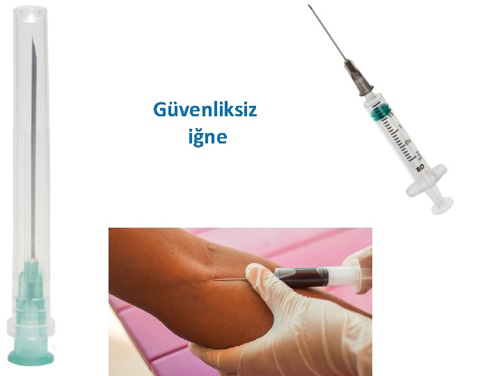 Güvenliksiz iğne Güvenliksiz iğne