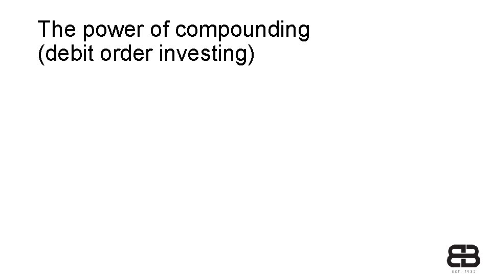 The power of compounding (debit order investing) 