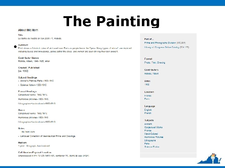 The Painting • Ensure that Embedded Media other way to make the content accessible?