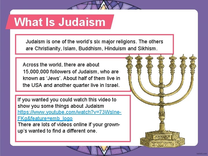 What Is Judaism is one of the world’s six major religions. The others are