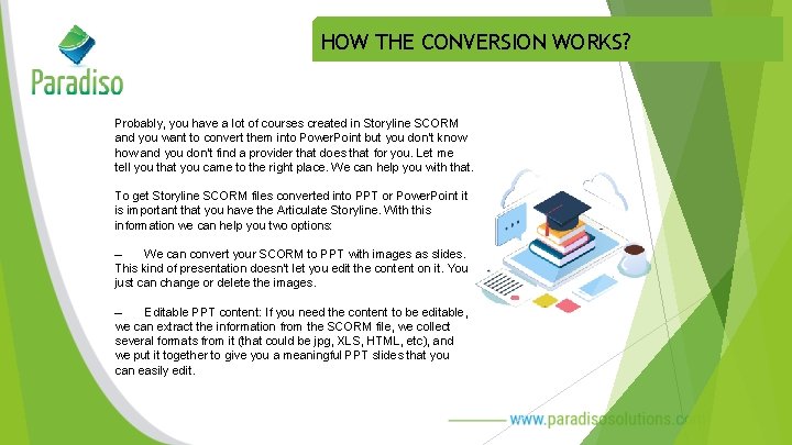 HOW THE CONVERSION WORKS? Probably, you have a lot of courses created in Storyline