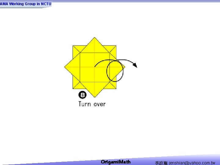 AMA Working Group in NCTU Origami. Math 李政憲 jenshian@yahoo. com. tw 