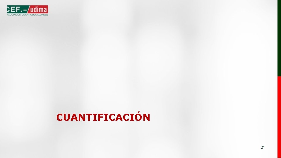 CUANTIFICACIÓN 21 