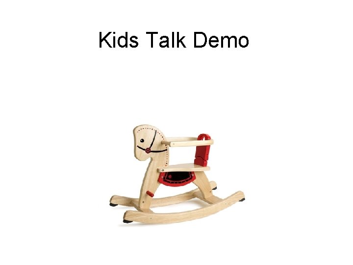 Kids Talk Demo 