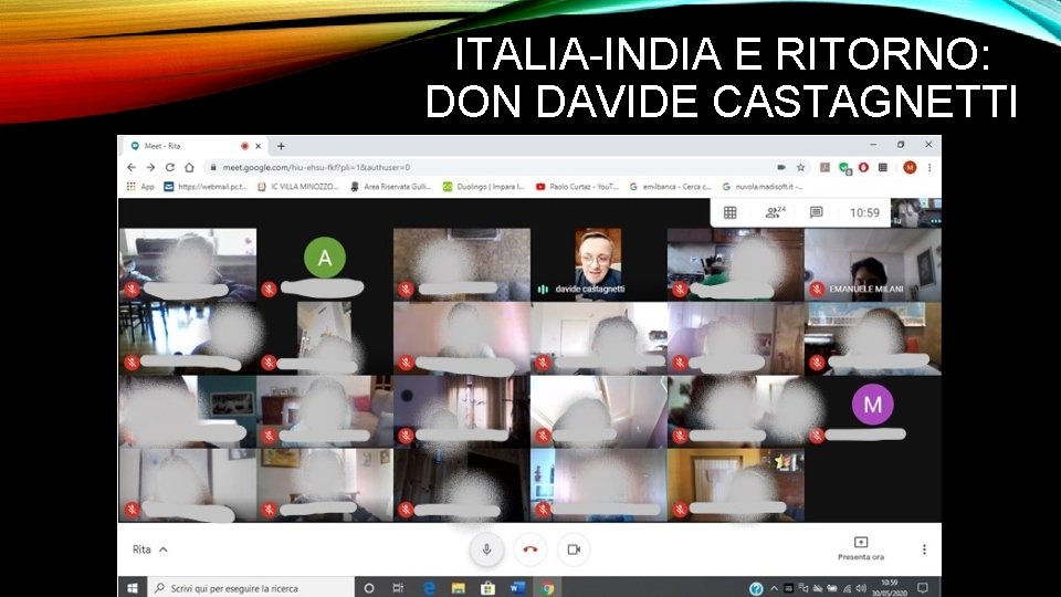 ITALIA-INDIA E RITORNO: DON DAVIDE CASTAGNETTI 