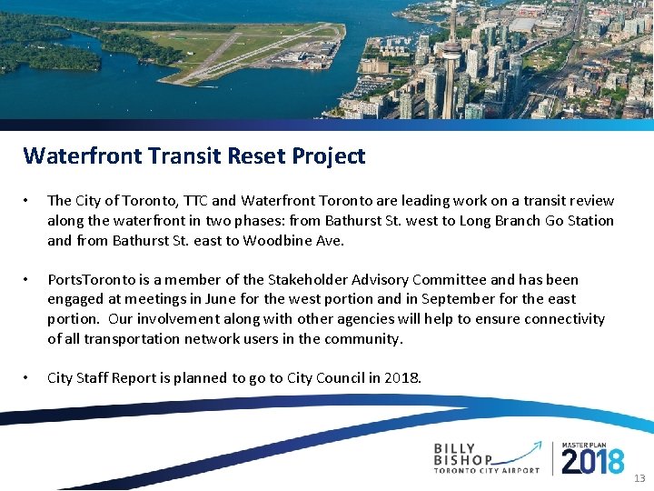 Waterfront Transit Reset Project • The City of Toronto, TTC and Waterfront Toronto are