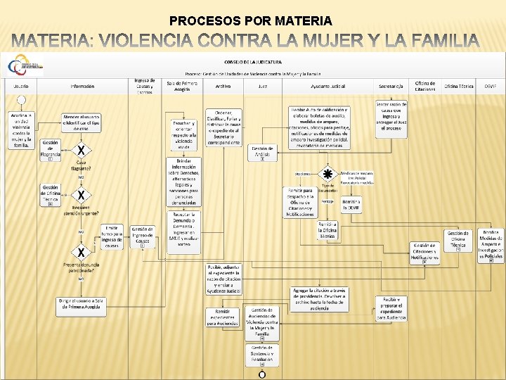 PROCESOS POR MATERIA 