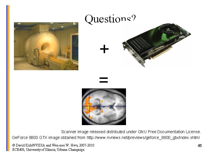 Questions? + = Scanner image released distributed under GNU Free Documentation License. Ge. Force