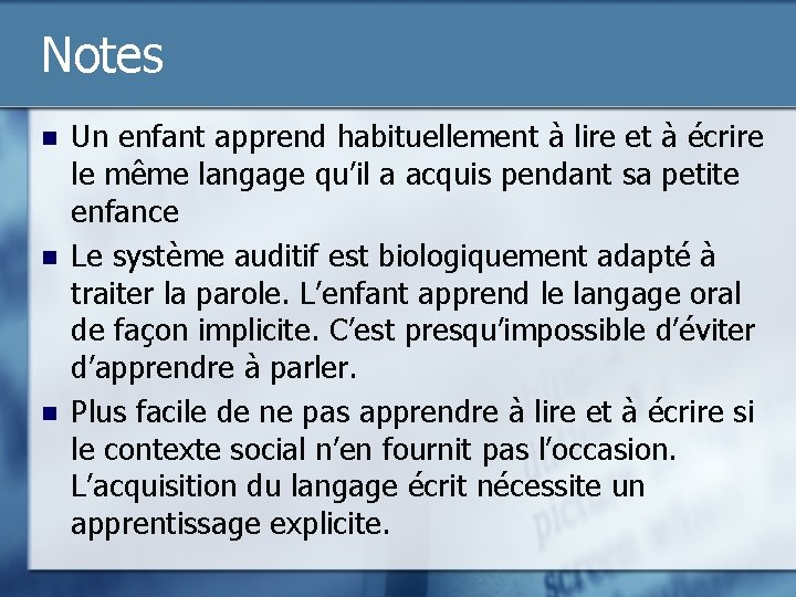 Comprendre la lecture et lcriture pour mieux prvenir