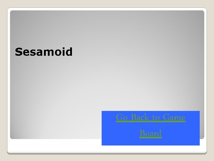 Sesamoid Go Back to Game Board 