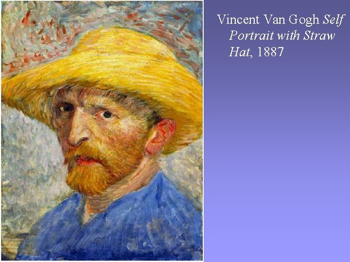 Vincent Van Gogh Self Portrait with Straw Hat, 1887 