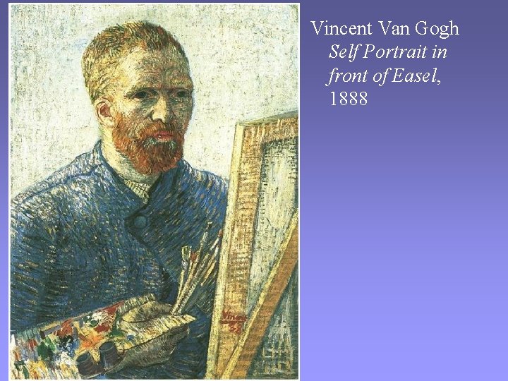 Vincent Van Gogh Self Portrait in front of Easel, 1888 