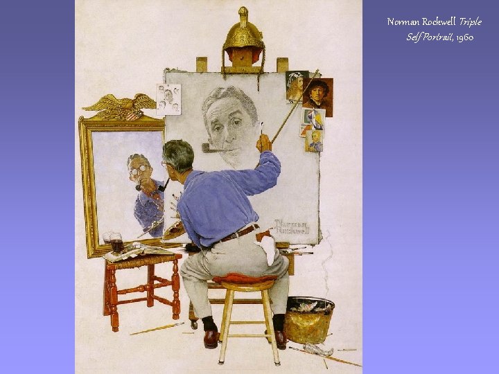 Norman Rockwell Triple Self Portrait, 1960 