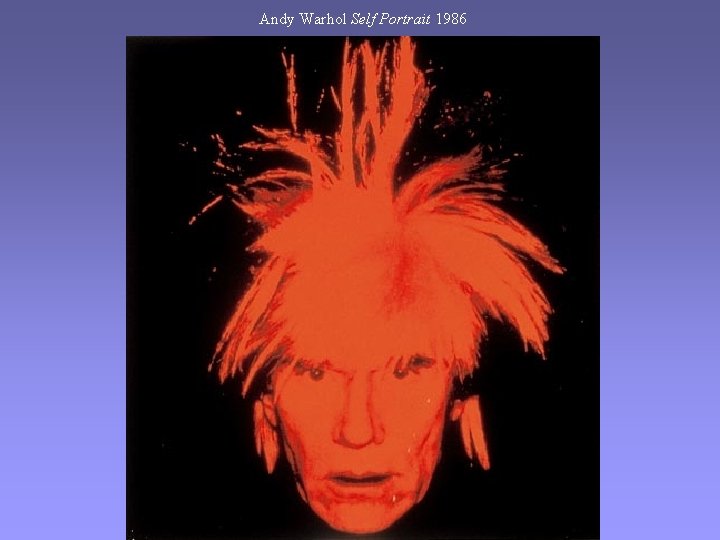 Andy Warhol Self Portrait 1986 