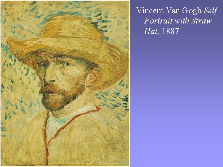 Vincent Van Gogh Self Portrait with Straw Hat, 1887 