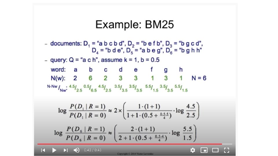 CMSC 476676 BM 25 A few notes on