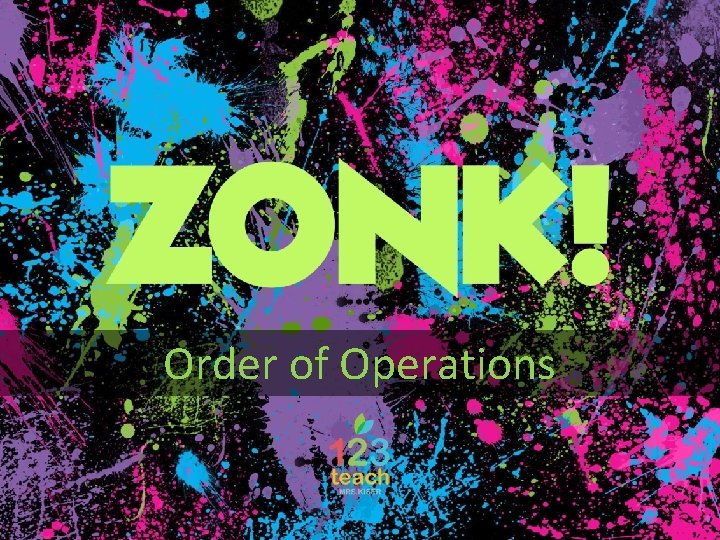 ZONK! Order of Operations 