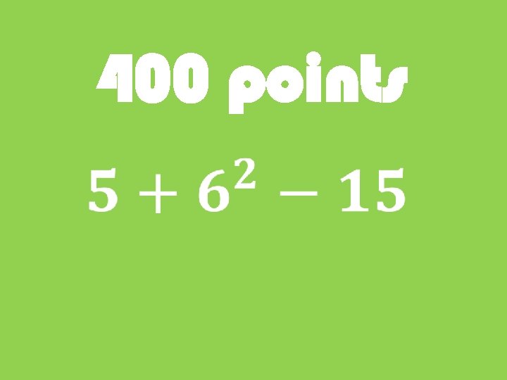 400 points 