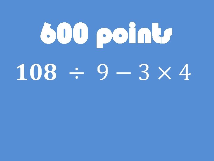 600 points 