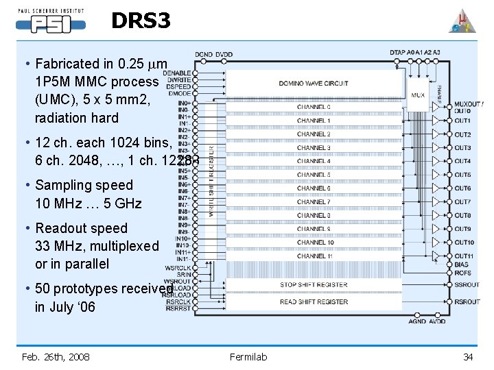 DRS 3 • Fabricated in 0. 25 mm 1 P 5 M MMC process