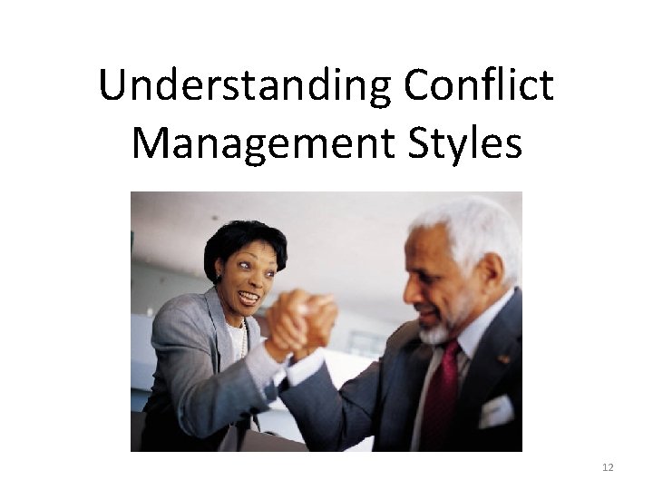 Understanding Conflict Management Styles 12 