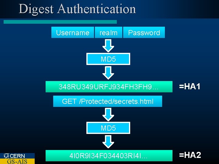 Digest Authentication Username realm Password MD 5 348 RU 349 URFJ 934 FH 3