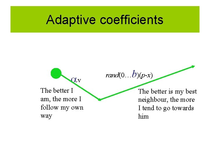 Adaptive coefficients av The better I am, the more I follow my own way