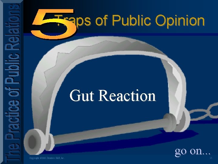 Traps of Public Opinion Gut Reaction Copyright © 2001 Prentice Hall, Inc. go on.