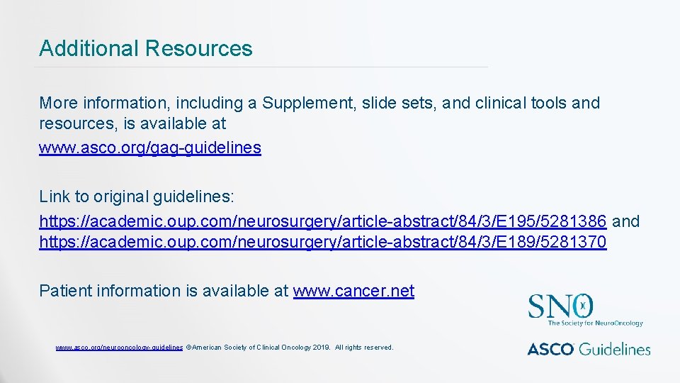 Additional Resources More information, including a Supplement, slide sets, and clinical tools and resources, Additional Resources More information, including a Supplement, slide sets, and clinical tools and resources,