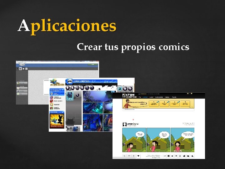 Aplicaciones Crear tus propios comics 