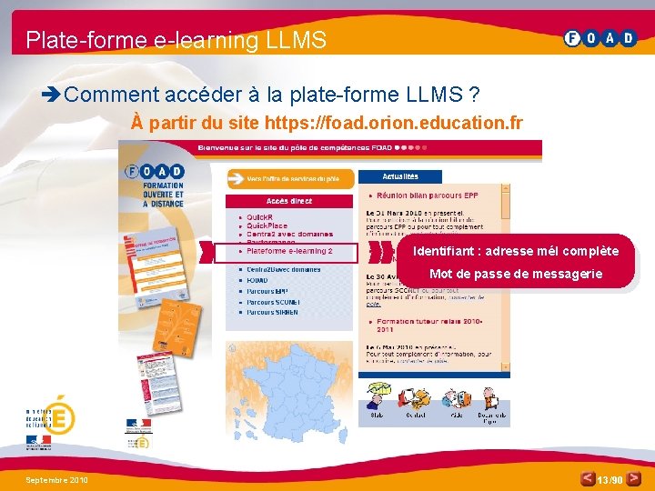 Plate-forme e-learning LLMS è Comment accéder à la plate-forme LLMS ? À partir du