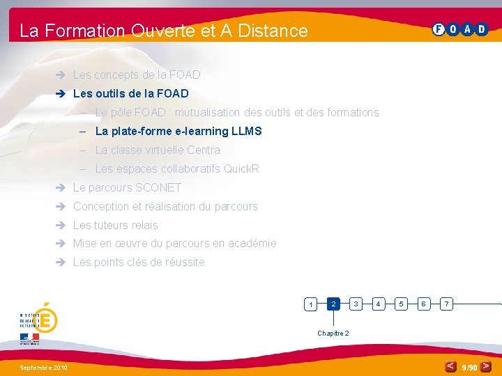 La Formation Ouverte et A Distance è Les concepts de la FOAD è Les