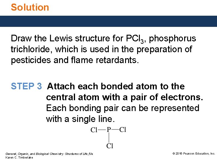 Solution Draw the Lewis structure for PCl 3, phosphorus trichloride, which is used in