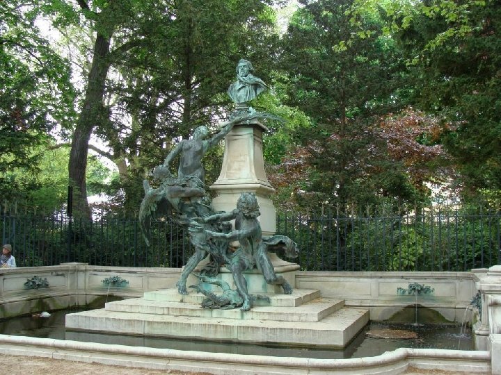 Macheta bustului de pe monumentul lui Delacroix ridicat în Jardin de Luxembourg, executată de