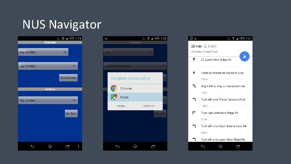 NUS Navigator NUS Navigator