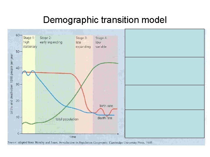 Demographic transition model 