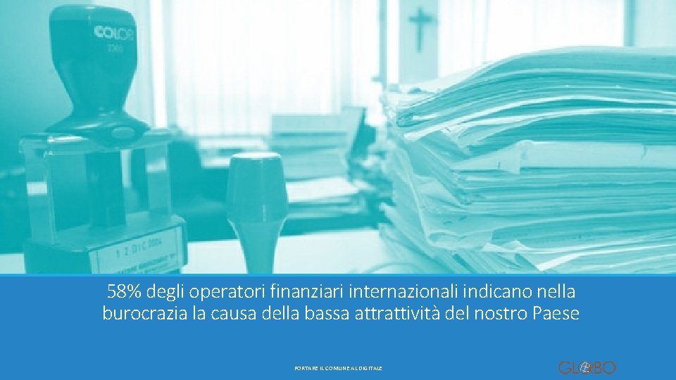 58% degli operatori finanziari internazionali indicano nella burocrazia la causa della bassa attrattività del